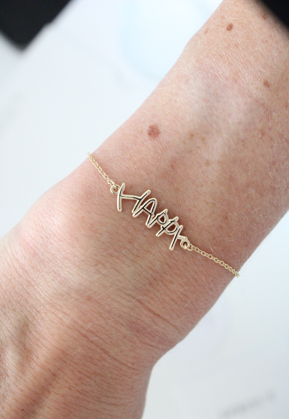 Own Handwriting Rose Gold Aspire Disc Slider buy Bracelet